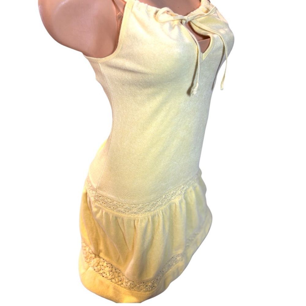 VTG Y2K Victoria’s Secret Moda International Yellow Terry dress beach coverup - Picture 10 of 16